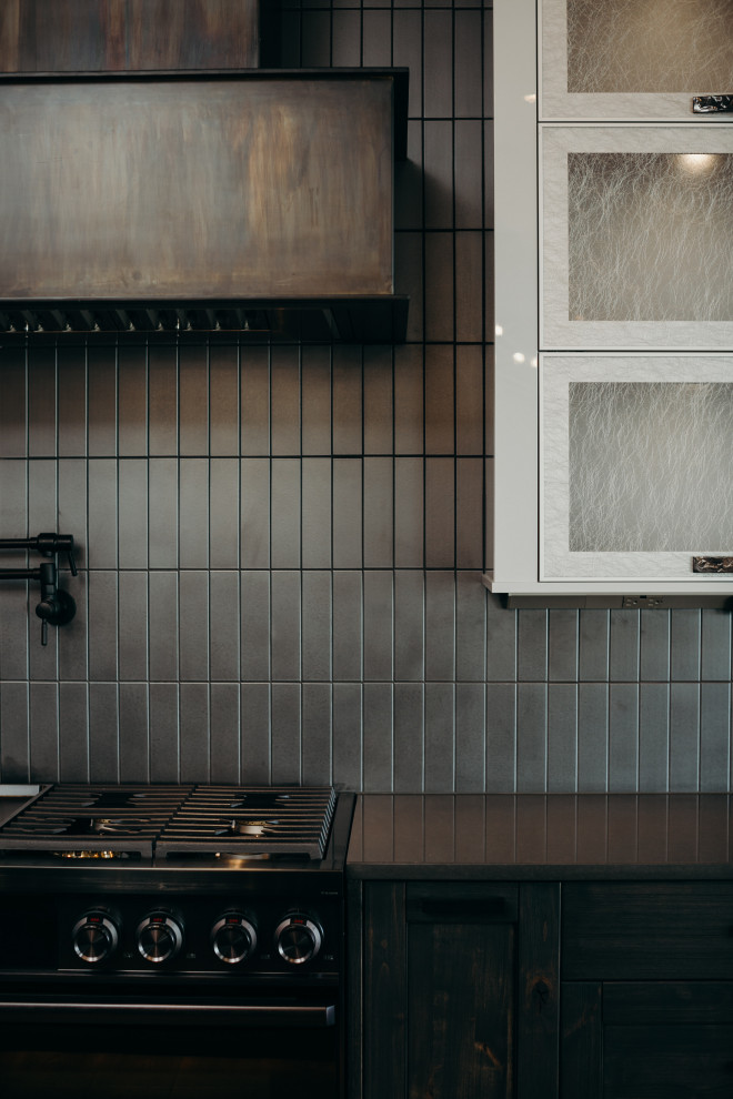Inspiration for a rustic kitchen remodel in Denver