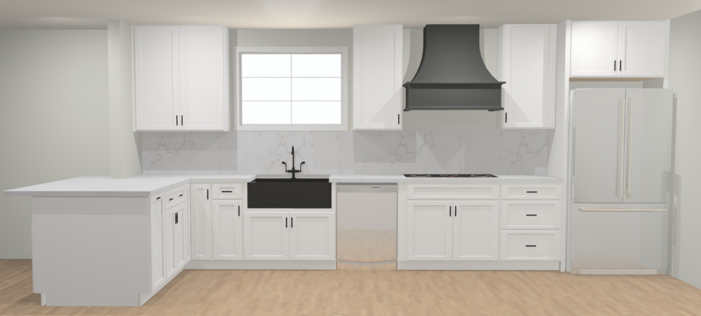 Inspiration for a transitional kitchen remodel in St Louis