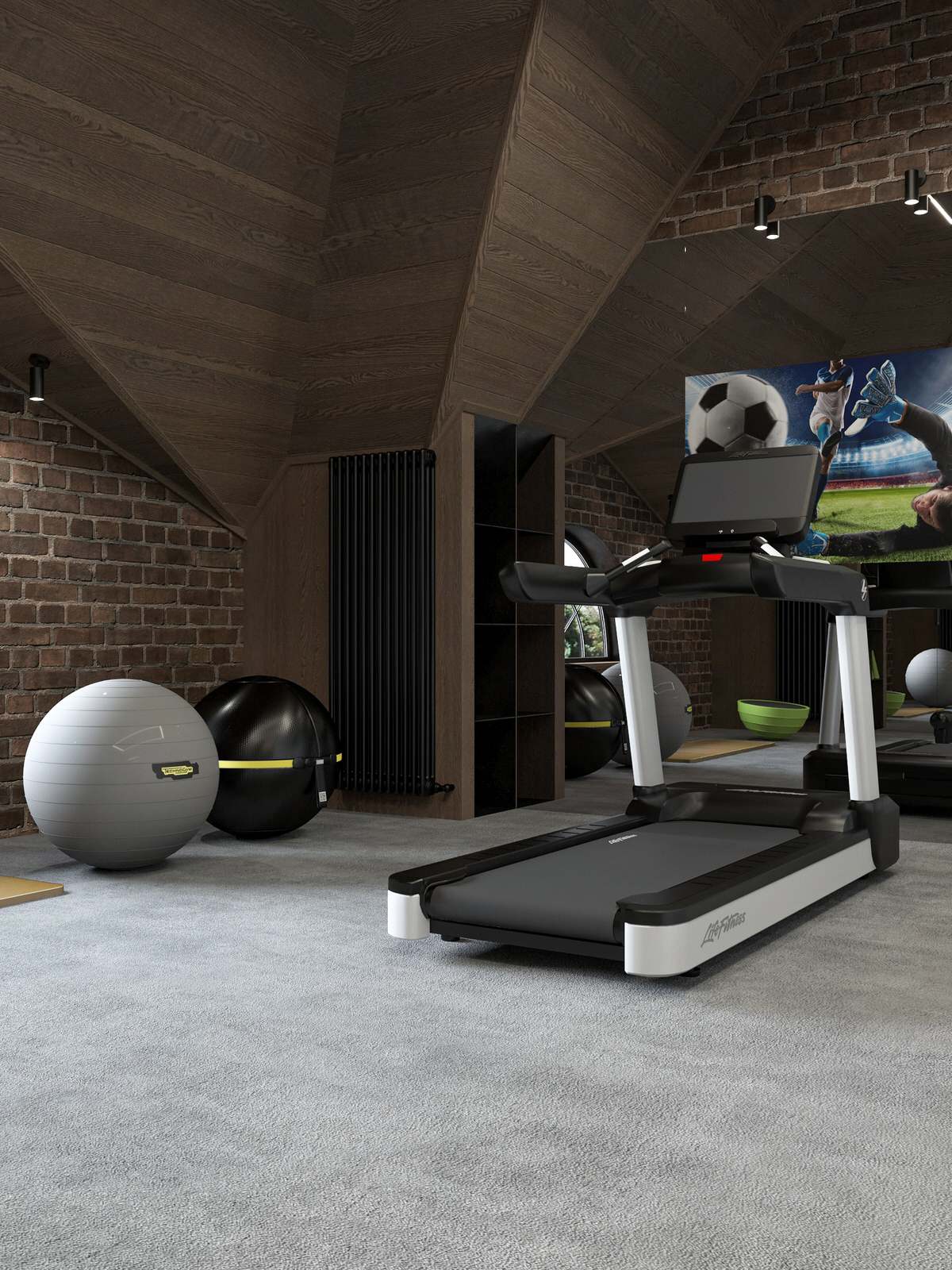 Мансарда частного жилого дома.