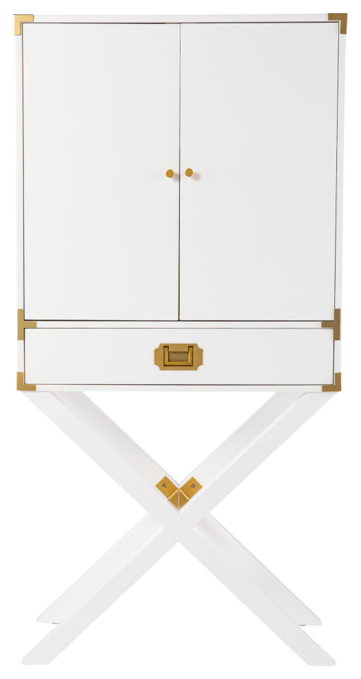 Sophia Tall Bar With Storage Transitional Wine And Bar by SEI Houzz