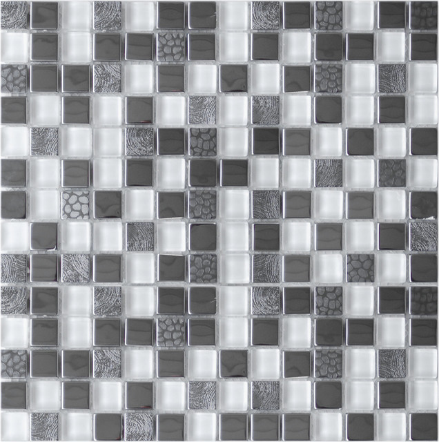 Bath Tile Material Metal Metal Mosaic Tile For Bathroom Backsplashes by Eden Mosaic Tile contemporary-mosaic-tile