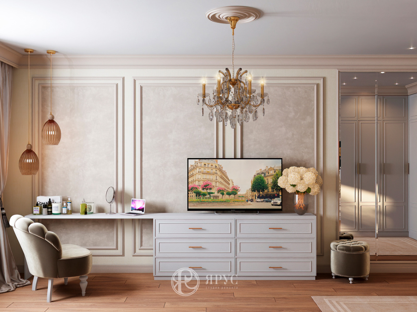 Дизайн интерьера двухкомнатной квартиры