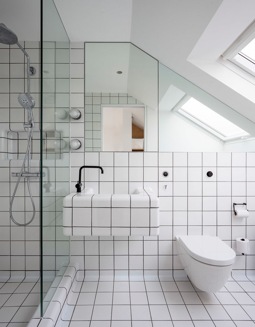 Shepherd's Bush House modern-badezimmer