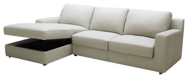 Lauren Light Gray Premium Leather Sectional Sleeper With Storage In Chaise Contemporary Sofas By Bedtimenyc Houzz Lauren Light Gray Premium Leather, Sofa Sleeper Chaise Lounge