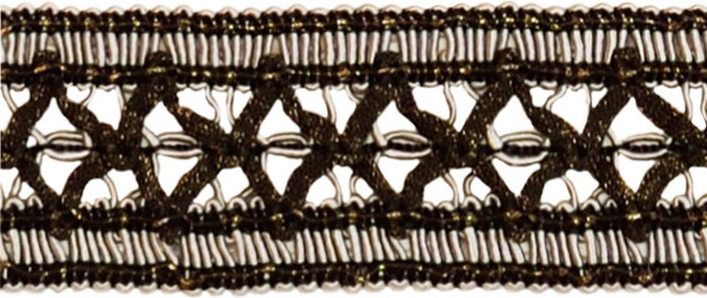 Black Silver Grey 6/" Bullion Fringe Trim Golden Age Cinema By The Yard
