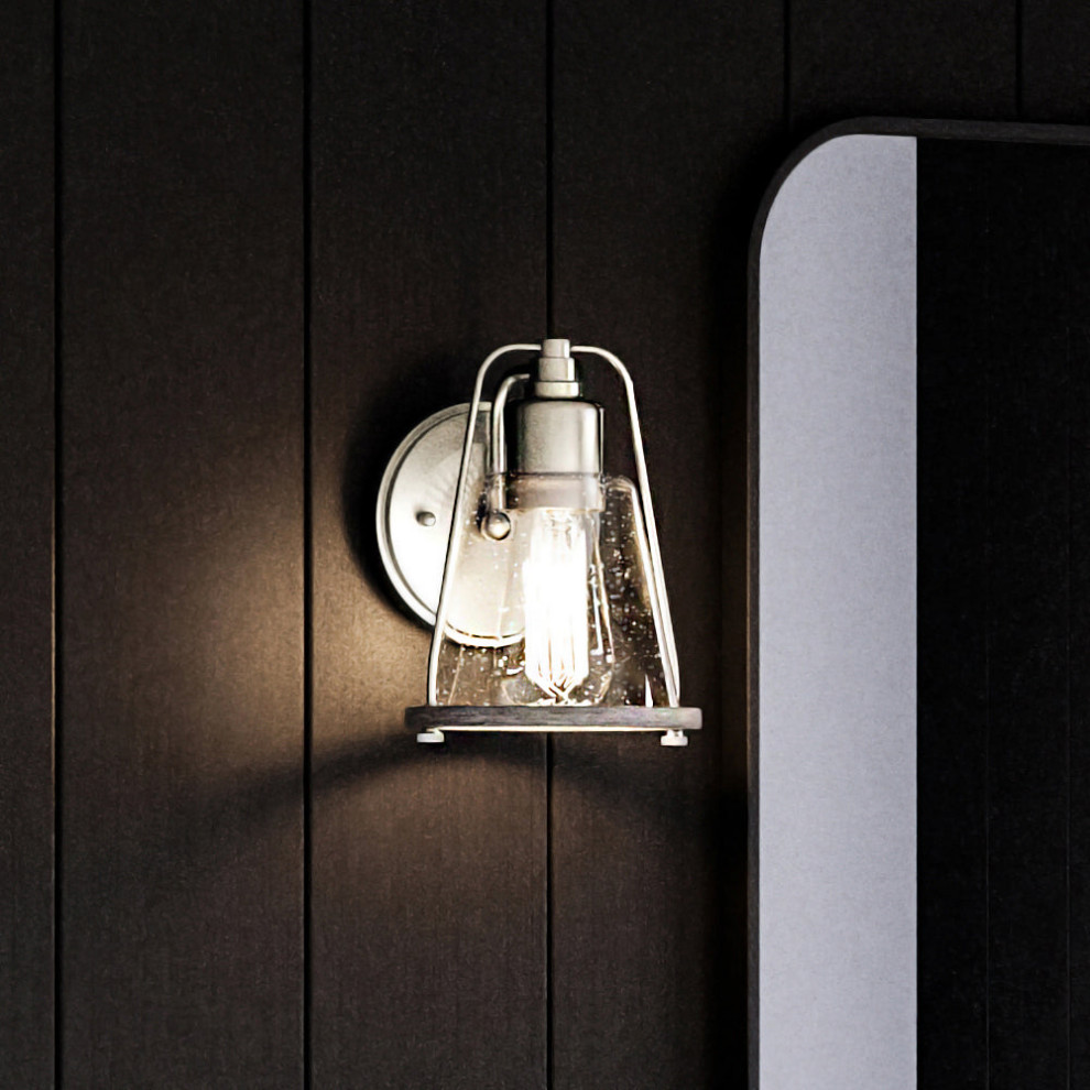 Luxury Coastal Wall Sconce, Brushed Nickel - Beach Style - Wall Sconces ...
