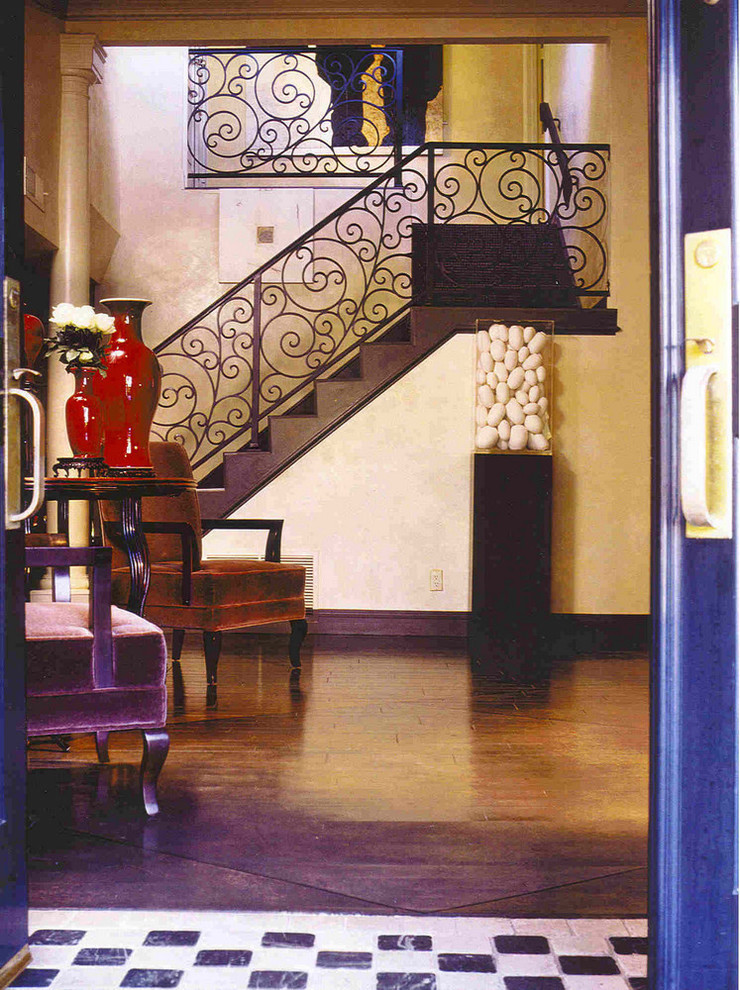 Photo of an eclectic entryway in Los Angeles.