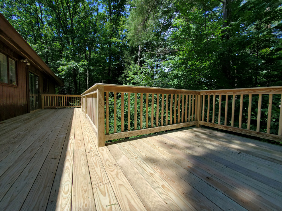 Deck with a Woodland View