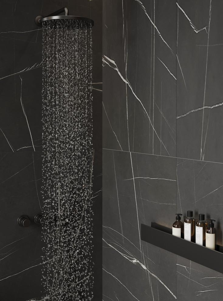 Темный минимализм в коттедже