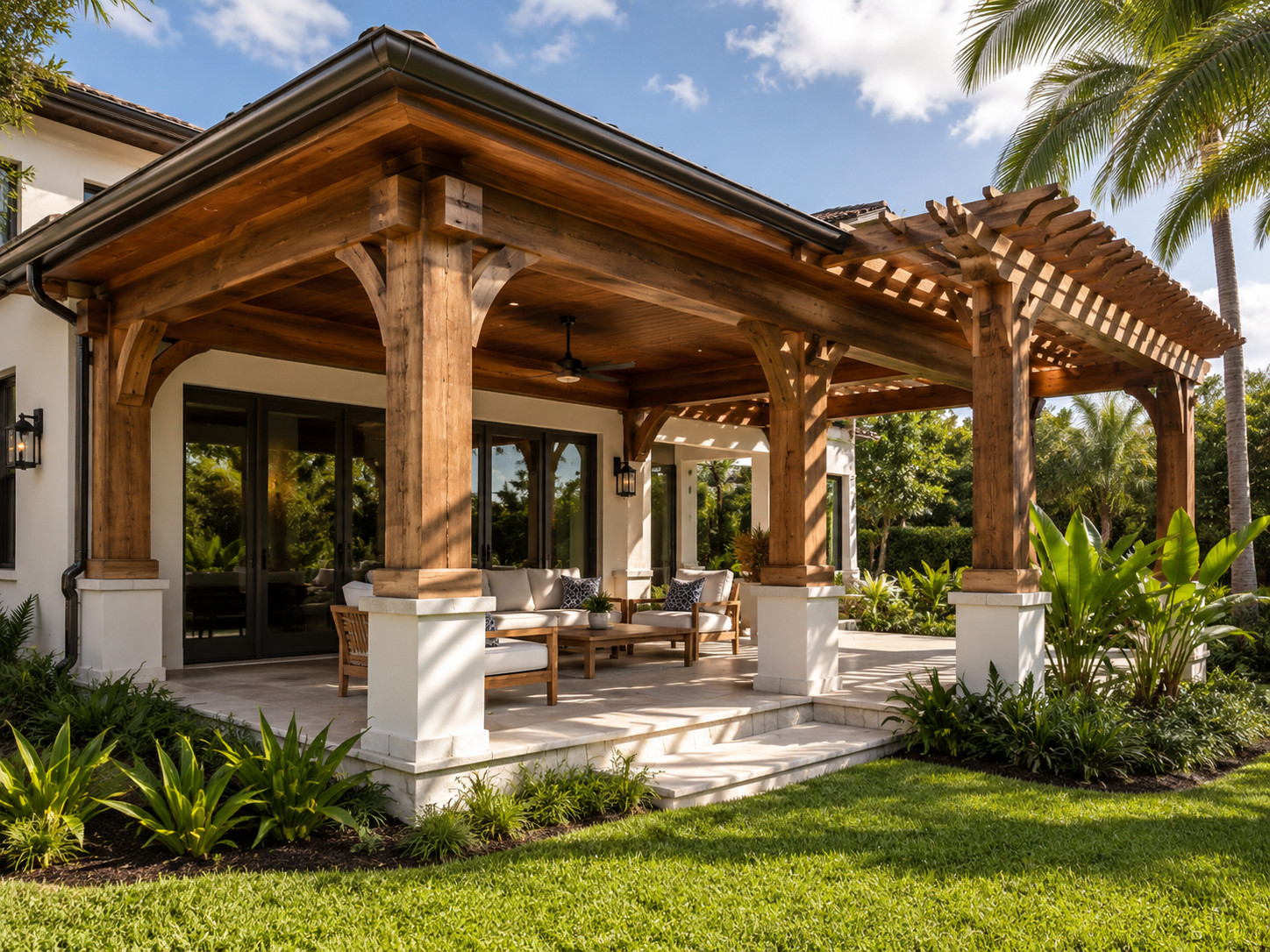 Pergola and pavillion