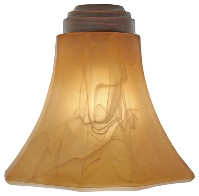 Accurian RBZ Chiseled Antique Marble Glass Shade