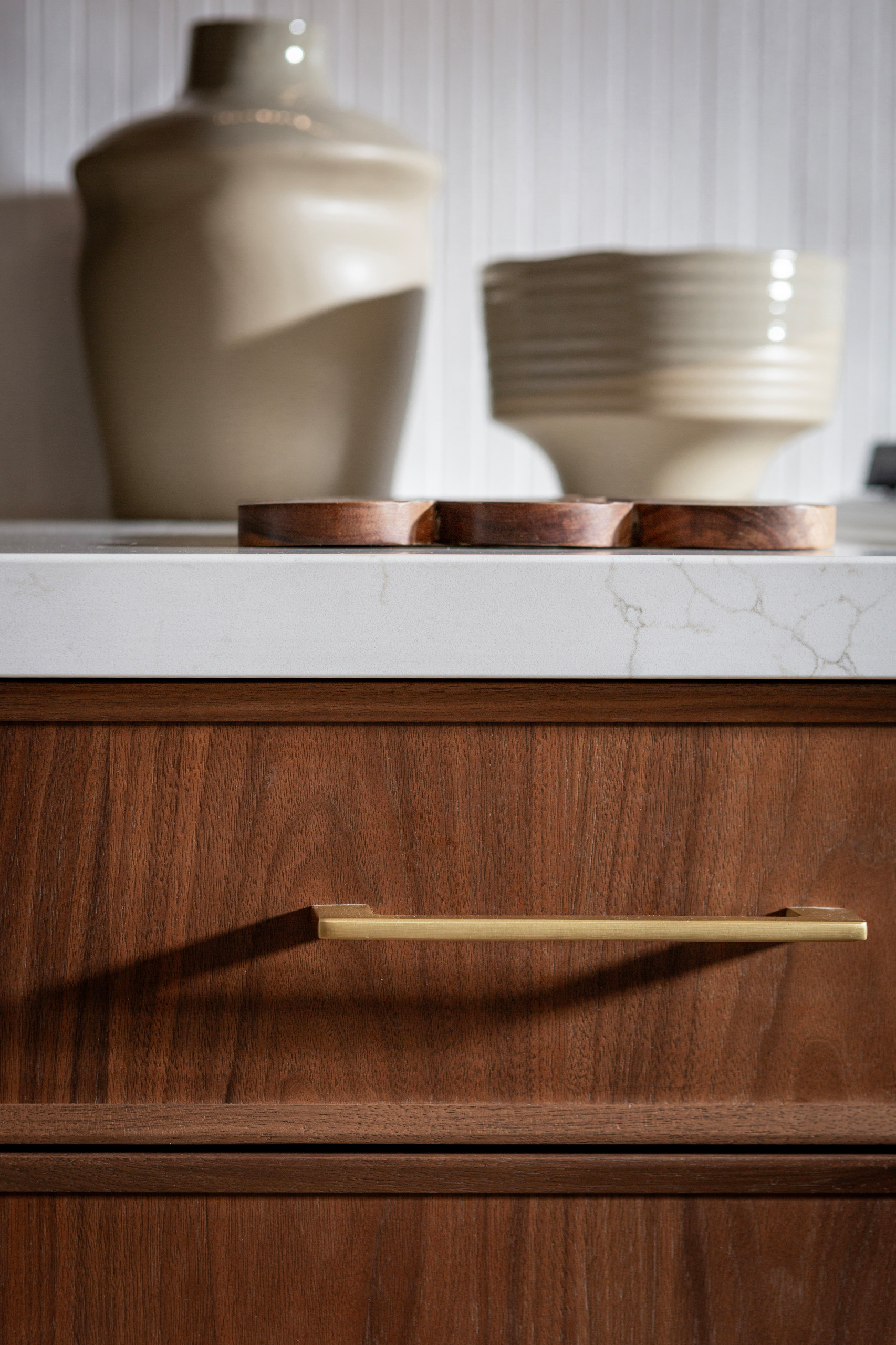 Westlake Village Modern Walnut Kitchen