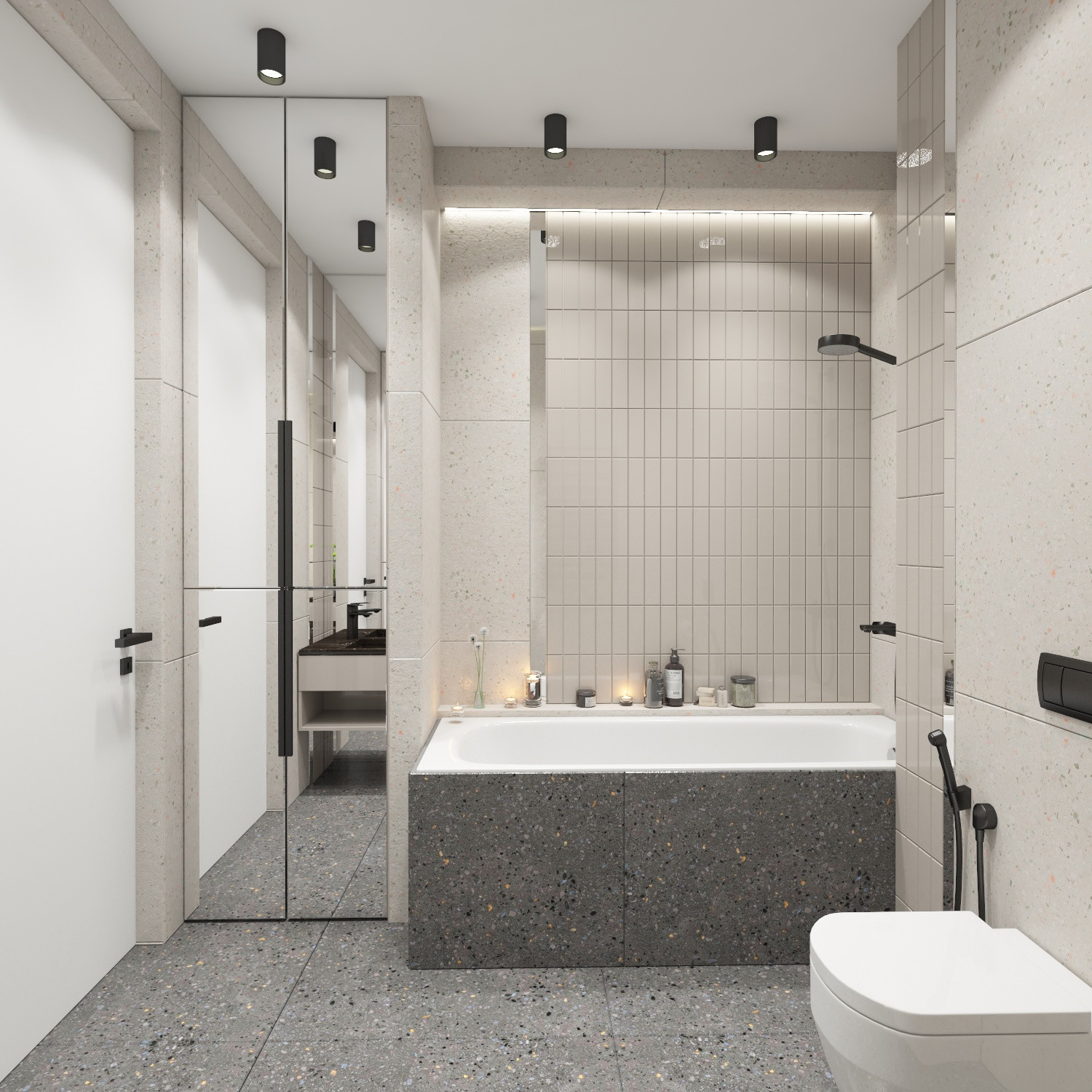 Санузел в загородном коттедже