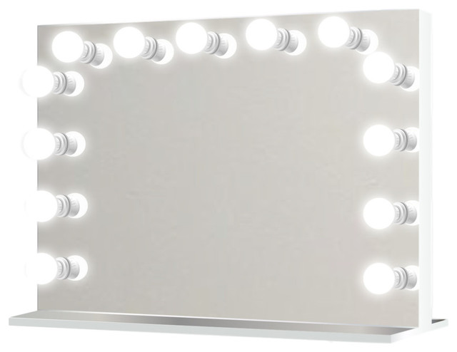 Led Lighted Hollywood Makeup Vanity, Wall Mounted Vanity Mirror Hollywood