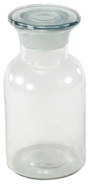 Pharmacy Jar With Stopper, Small, Clear