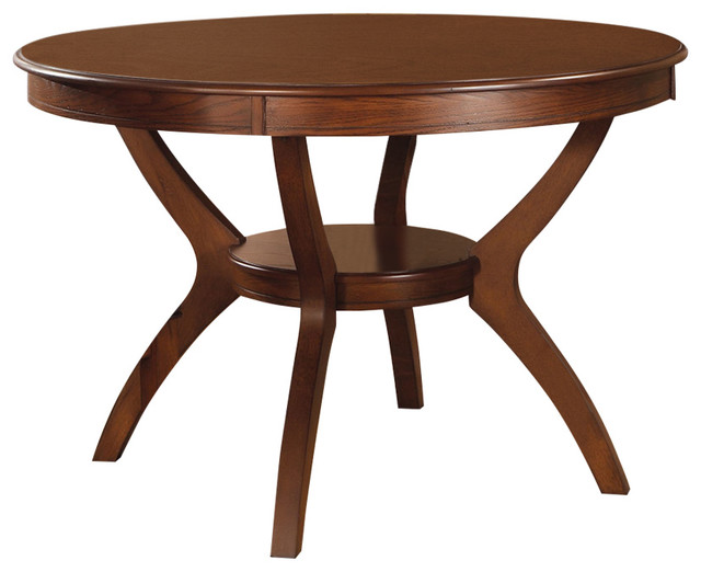 Emma Mason Signature Fiona Dining Table in Brown Walnut Transitional