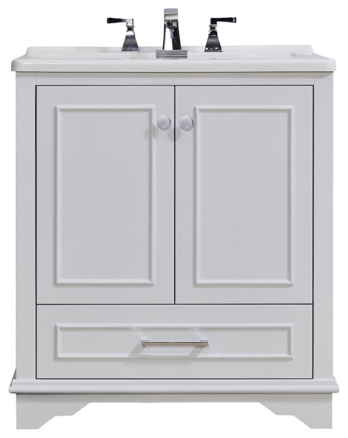 Stufurhome Danna 30"x34" Engineered Wood Laundry Sink Transitional