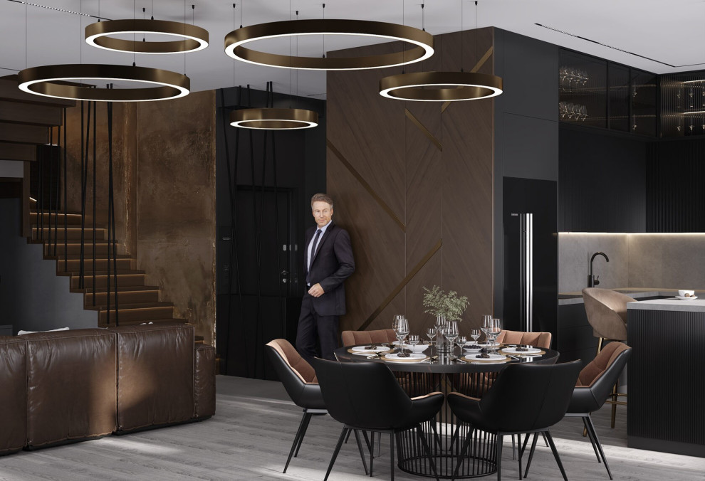 дизайн двухуровневой квартиры в Саратове