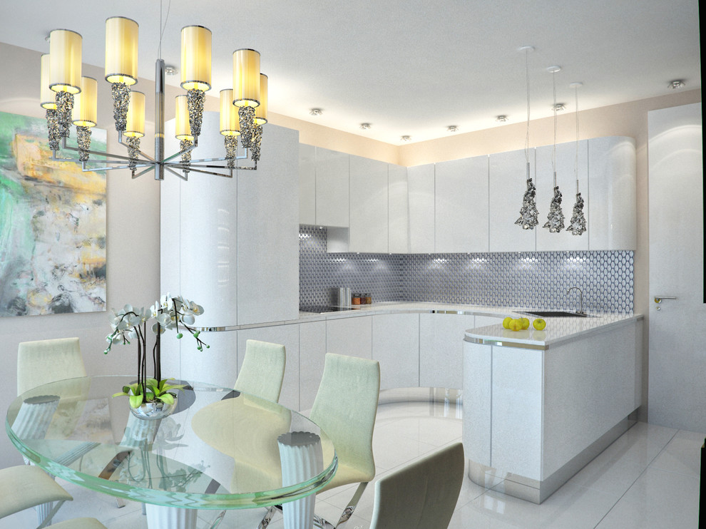 Трехкомнатная квартира 136 кв. метра в современном стиле ЖК «Дубровская Слобода»