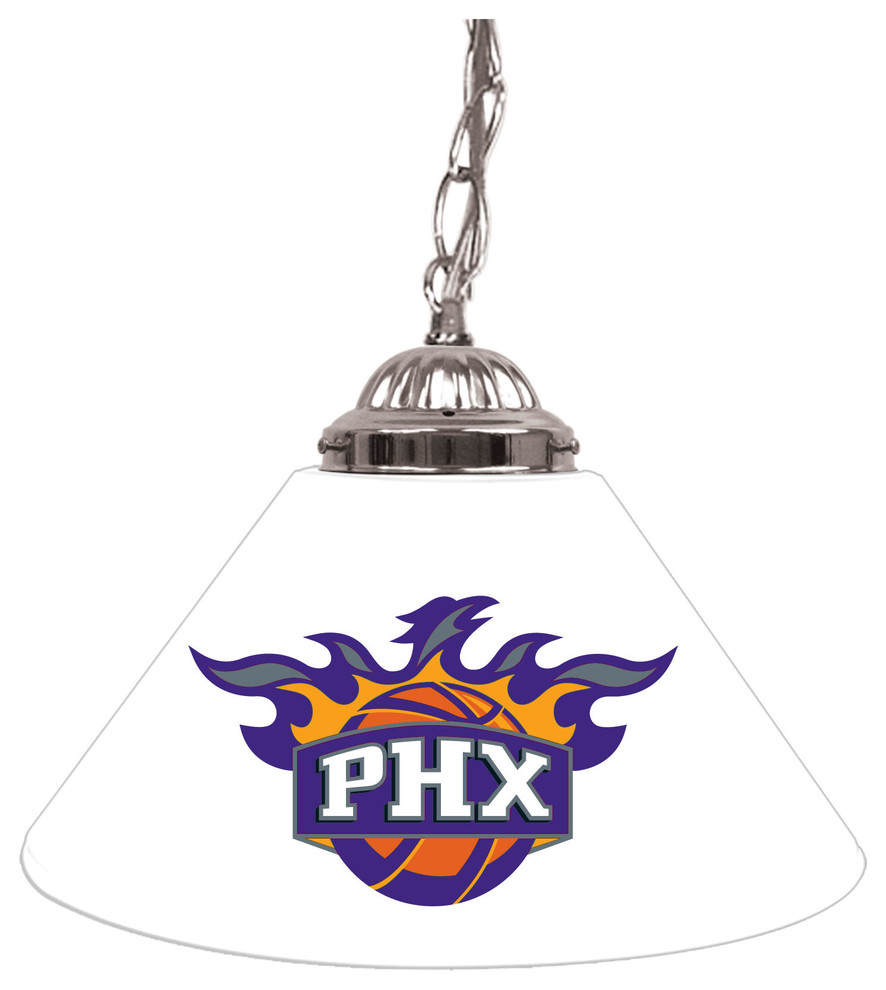 Phoenix Suns NBA Single Shade Bar Lamp - 14 inch