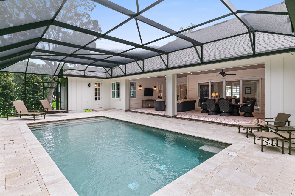 Pool - farmhouse pool idea in Orlando