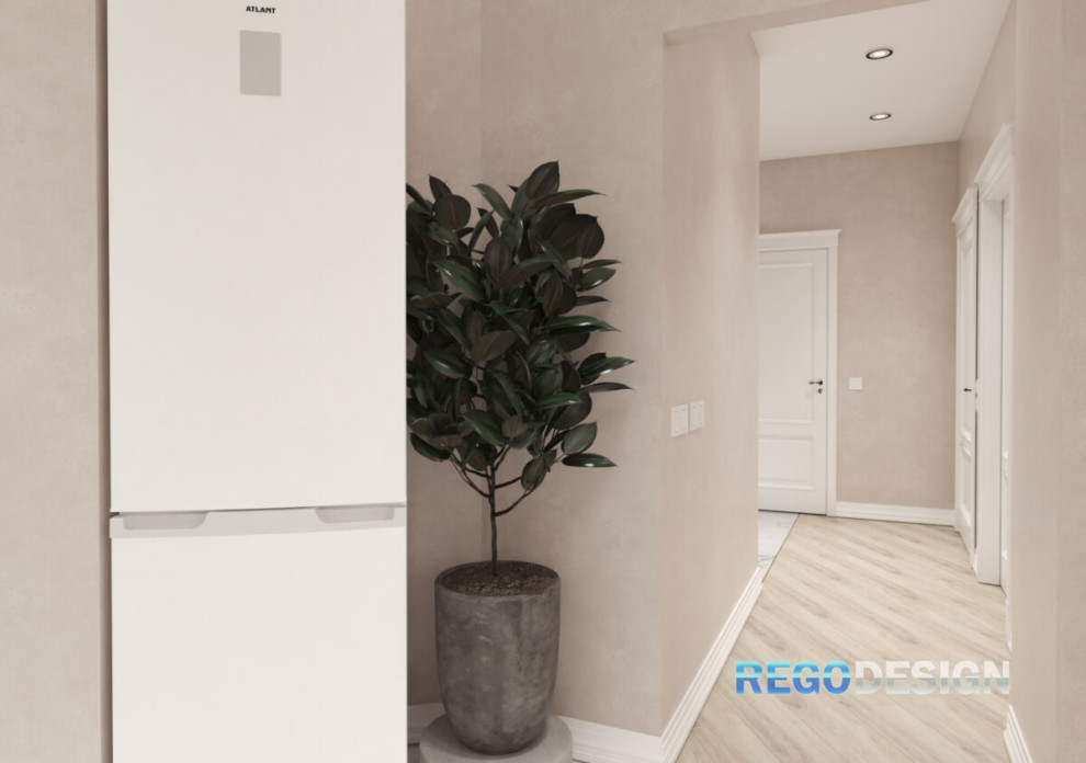 №45 ДИЗАЙН-ПРОЕКТ КВАРТИРЫ В ЖК ПУШКИНСКИЙ 50 КВ.М.