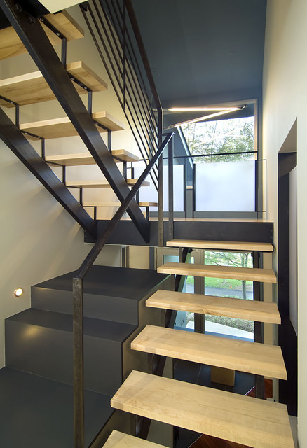 Modern Staircase Dc Metro Arlington Residence contemporary-staircase