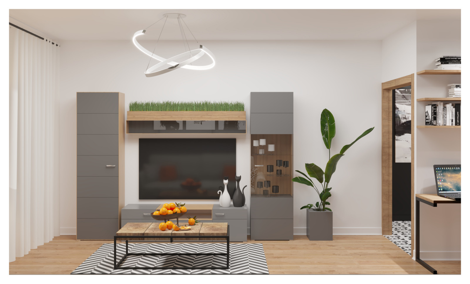 Яркая однокомнатная квартира