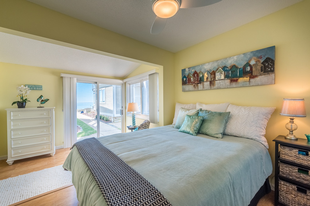 Photo of a beach style bedroom in New York.