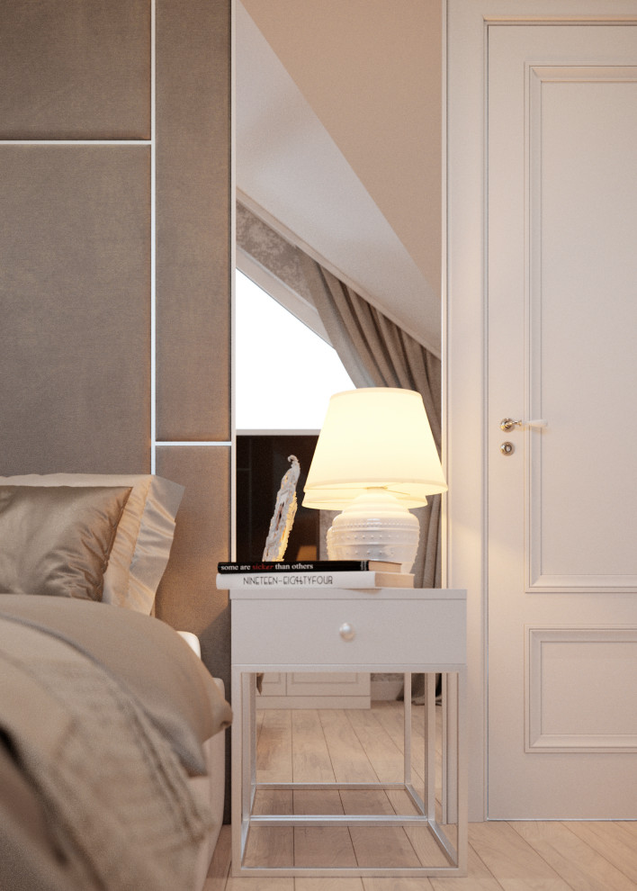 Спальня в нюдовых тонах