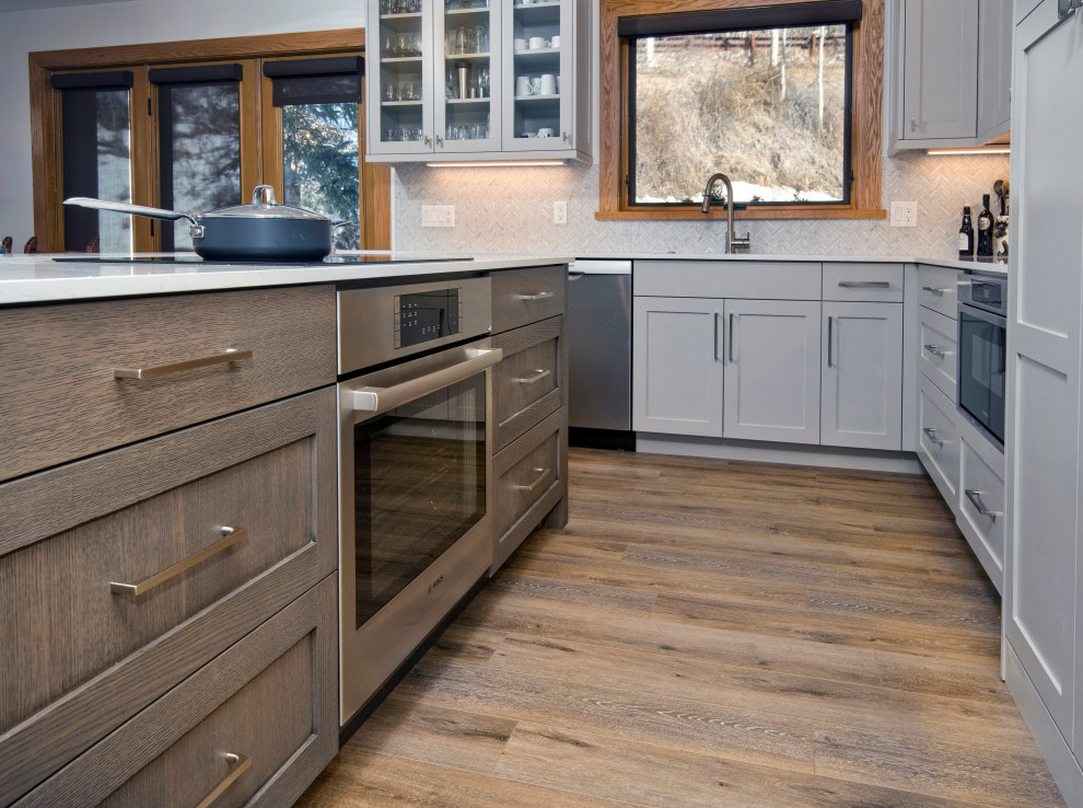 Inspiration for a transitional kitchen remodel in Denver