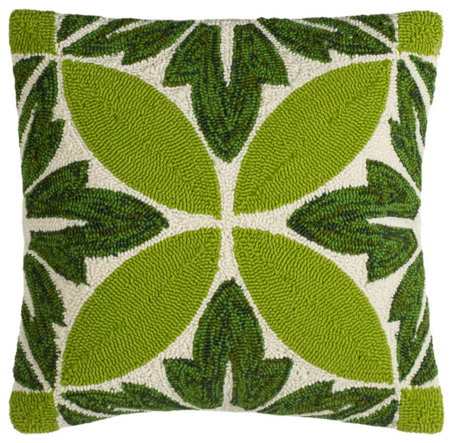 Safavieh Paradise Pillow, Green/White