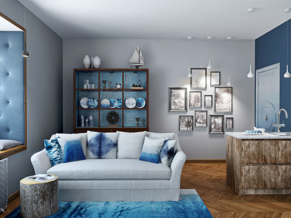 Индиго омбре