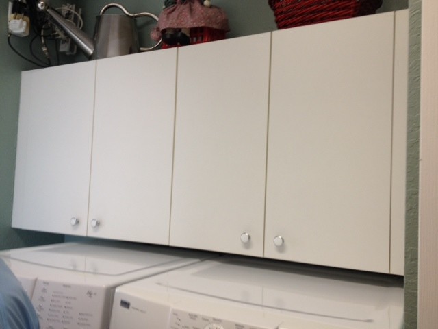 Lisa and Joe's Laundry Room and Master Vanity Reface