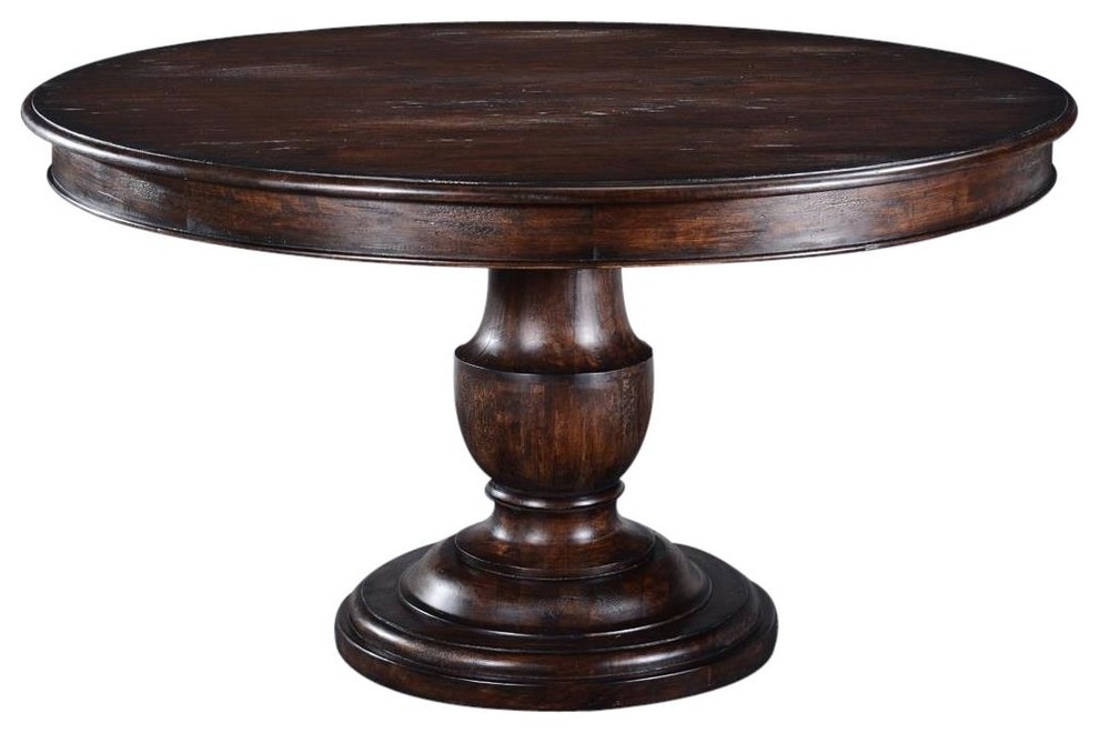Dining Table Scottsdale Round Pedestal Base - Traditional - Dining