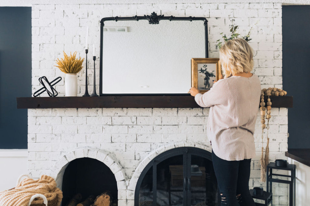 Basement - rustic basement idea in Minneapolis