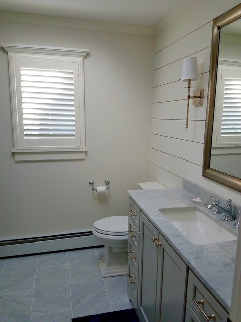 Great transitional kids bath/laundry room transitional-bathroom