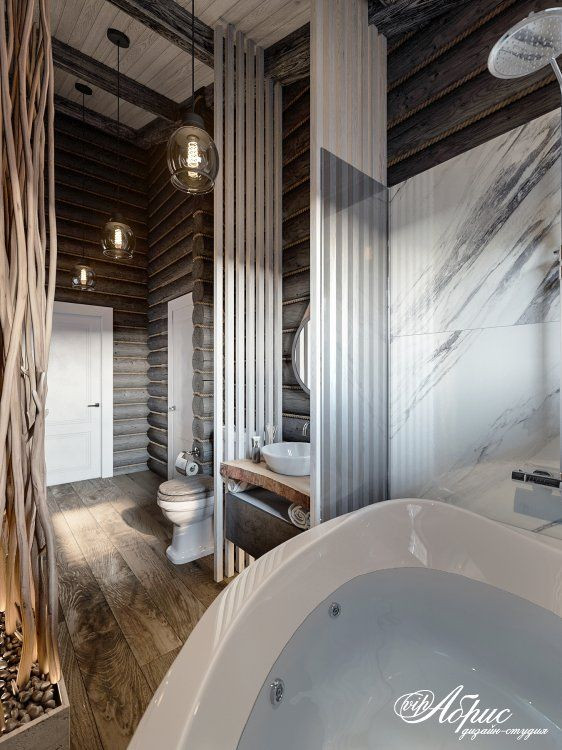 Разработка интерьера под ключ в деревянном доме (д.Красновский бор)