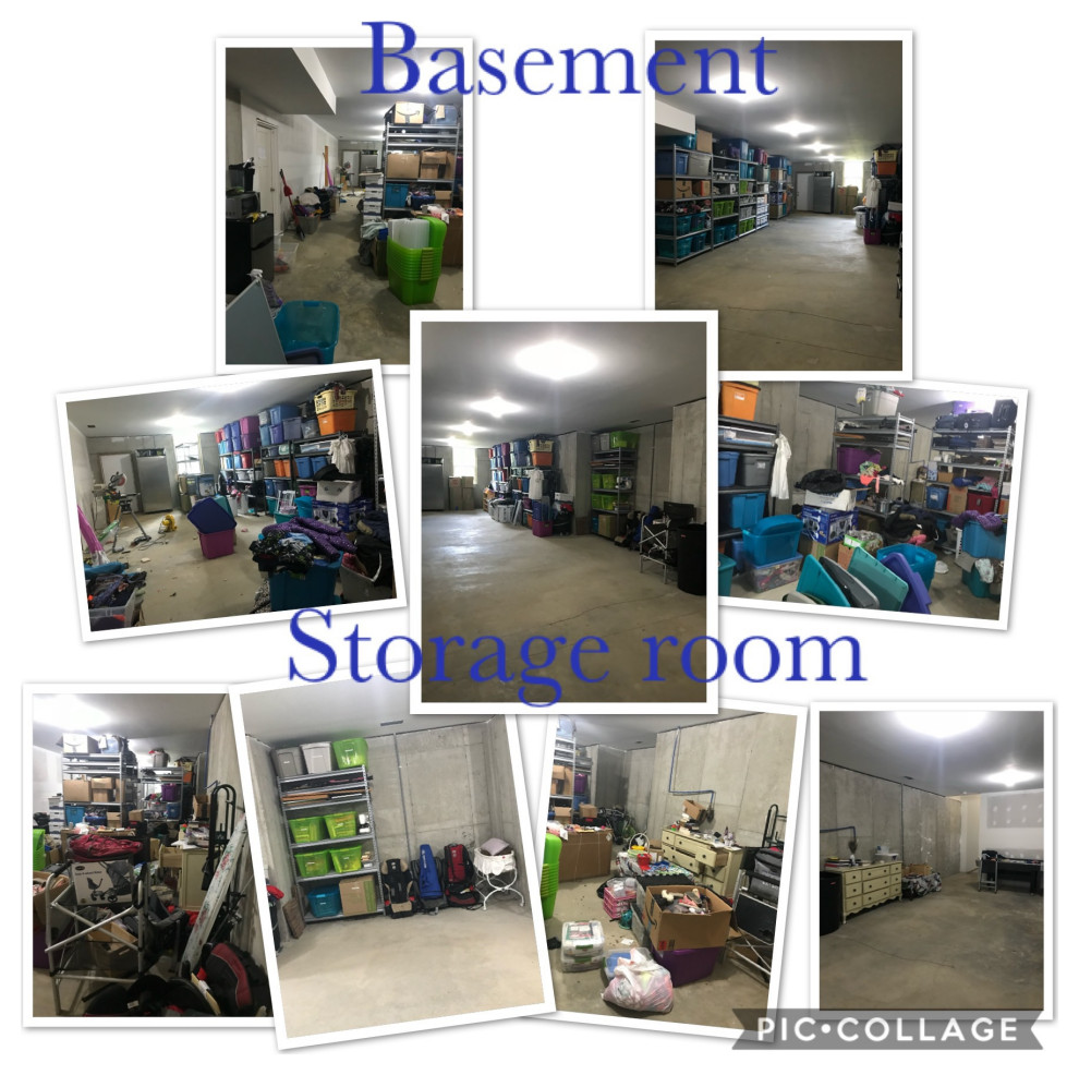 Basement storage rooms
