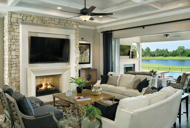 Asheville Model Home Interior Design 1264f - Traditional ...