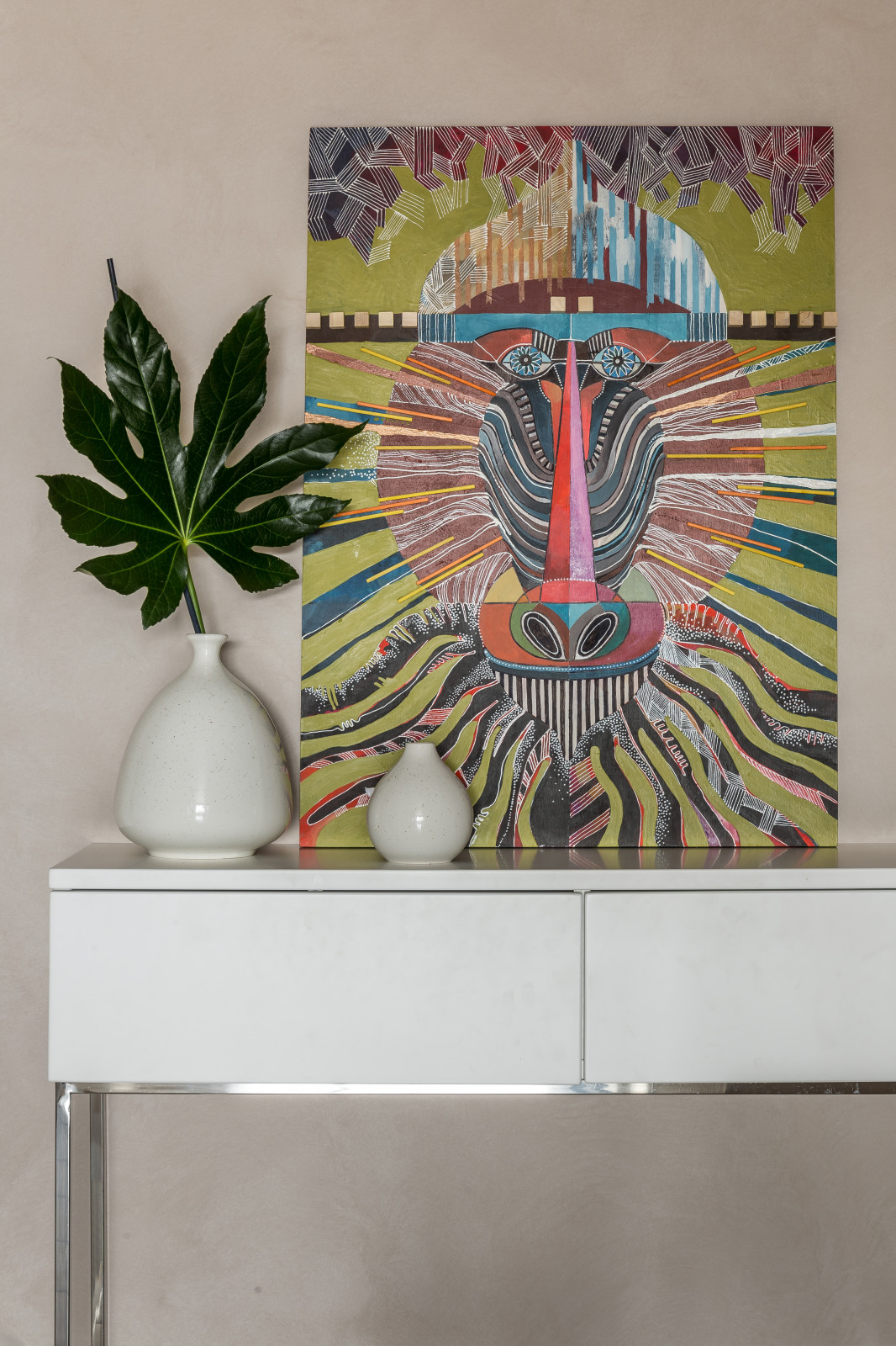 Кухня-гостиная с зеленью