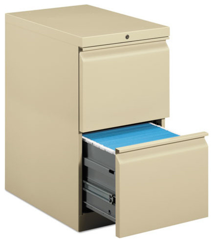 Hon Efficiencies Mobile Pedestal File With 2 File Drawers 22 7 8 Charcoal Contemporary Filing Cabinets By Bisonoffice