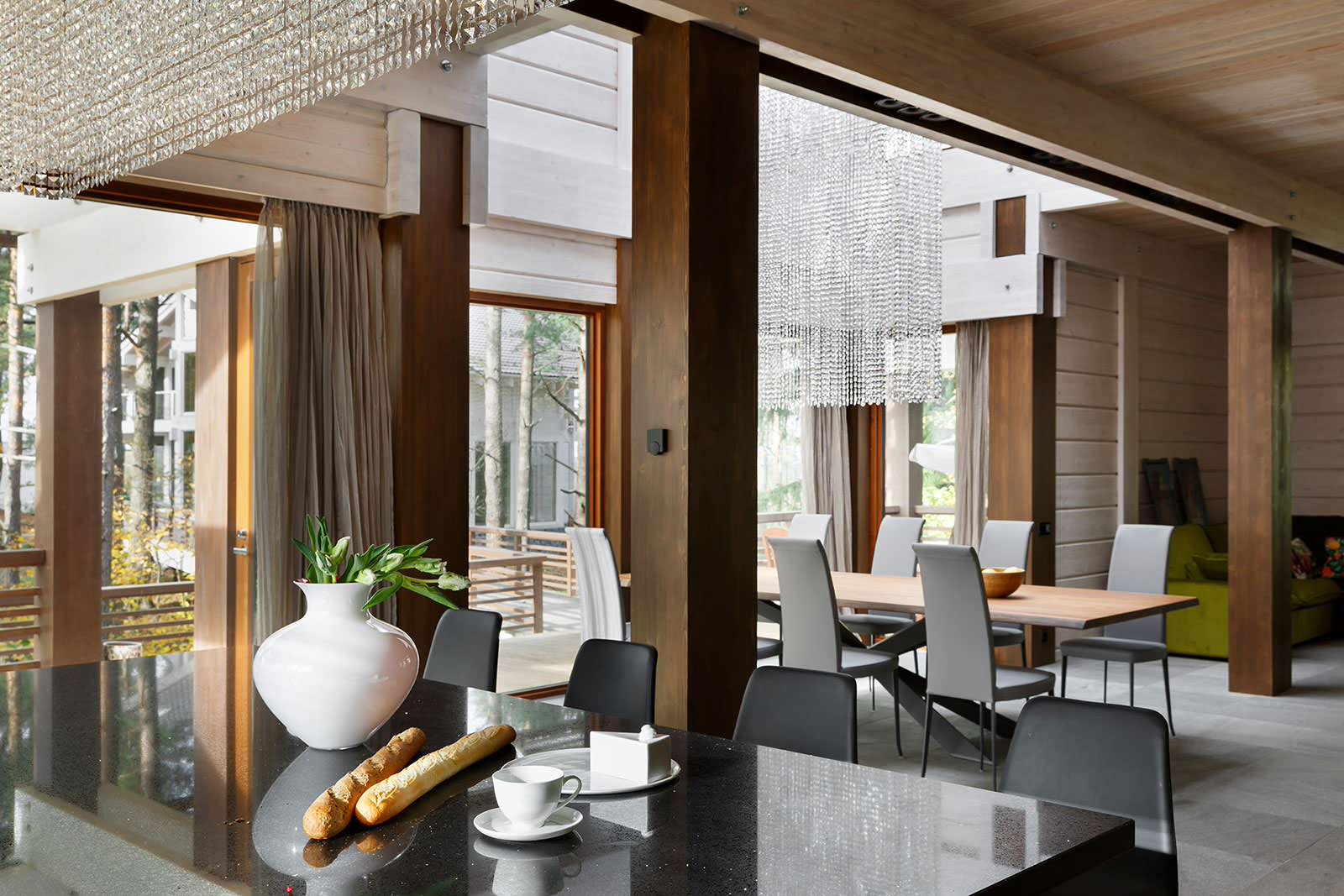 Загородный дом в Рощино. Фотографии.