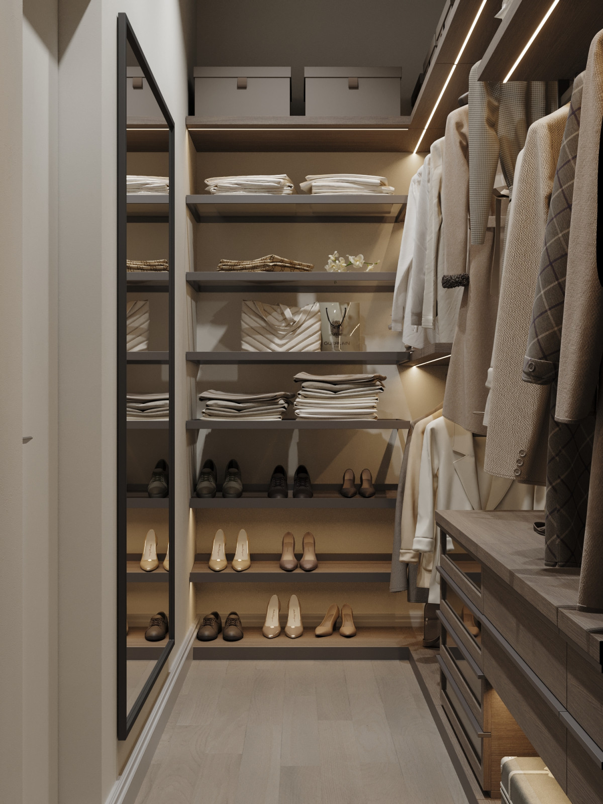 Современный проект квартиры 116 м² для семейной пары