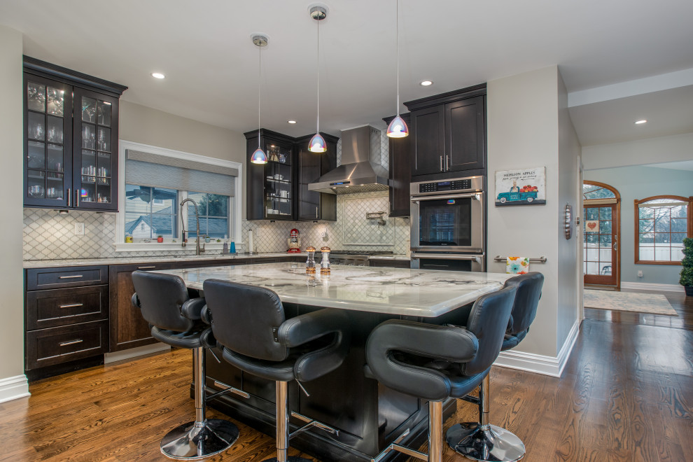 Transitional kitchen photo in New York