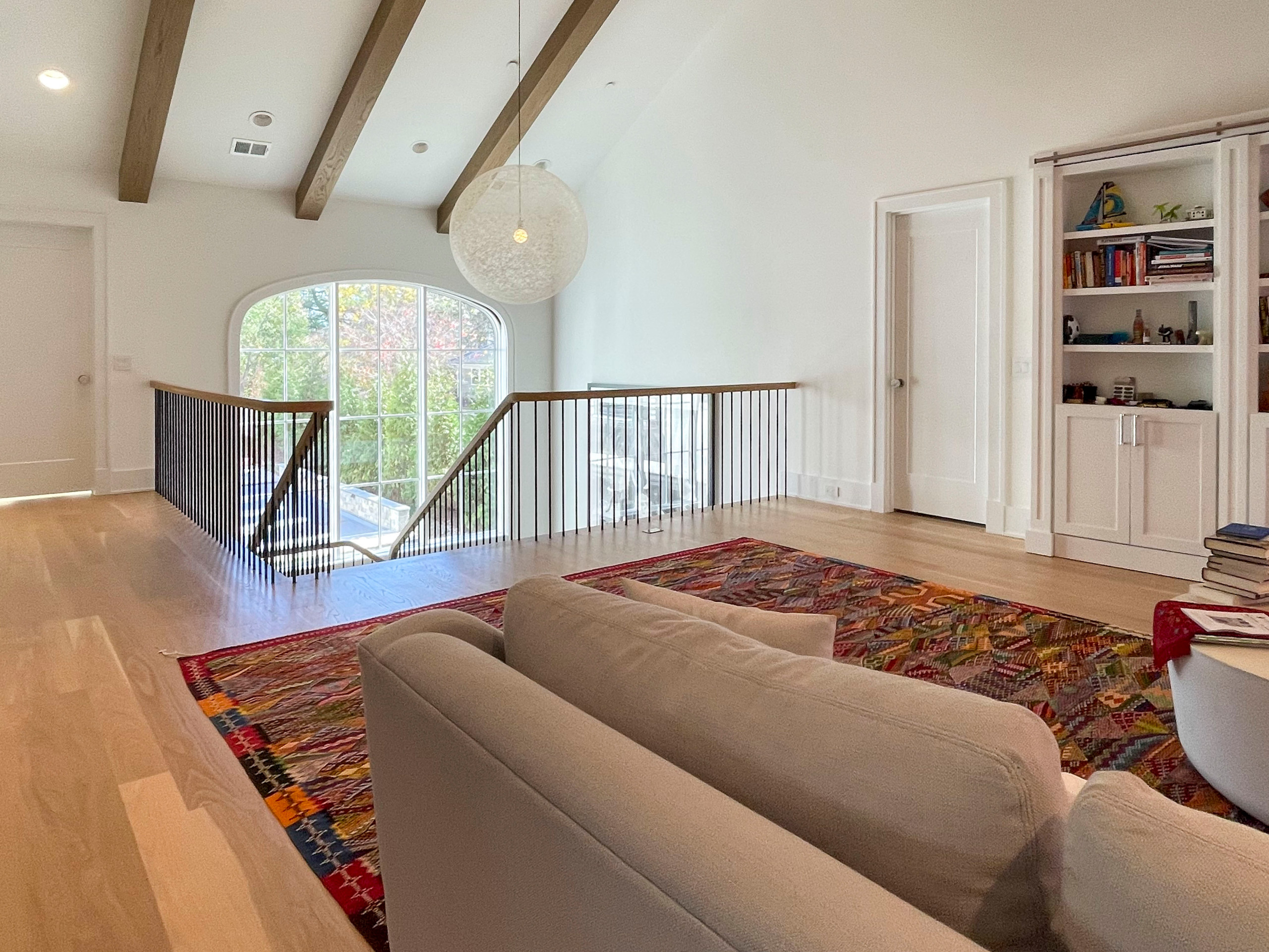 96_Dramatic cantilevered no-riser staircase, Bethesda, MD 20814