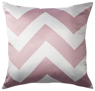 Decorative Chevron Pillow, Pink