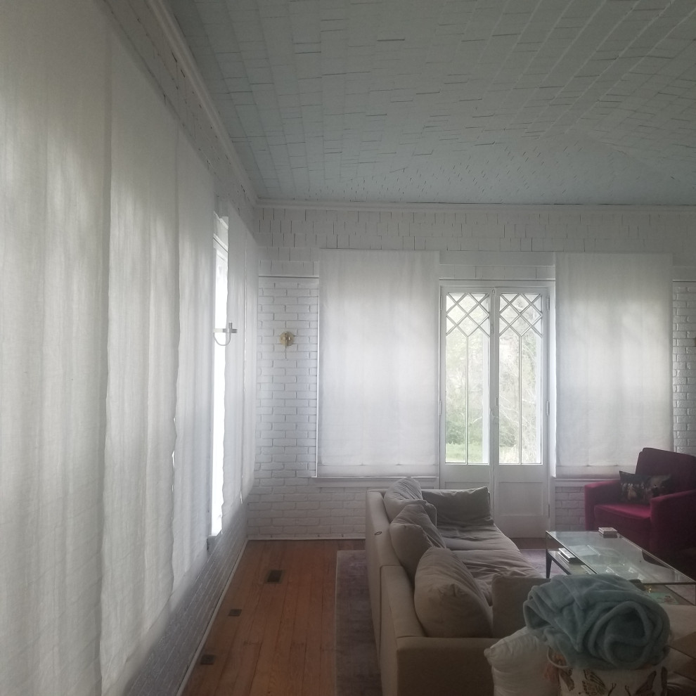 Roman Shade Sunroom Install on Walton Way