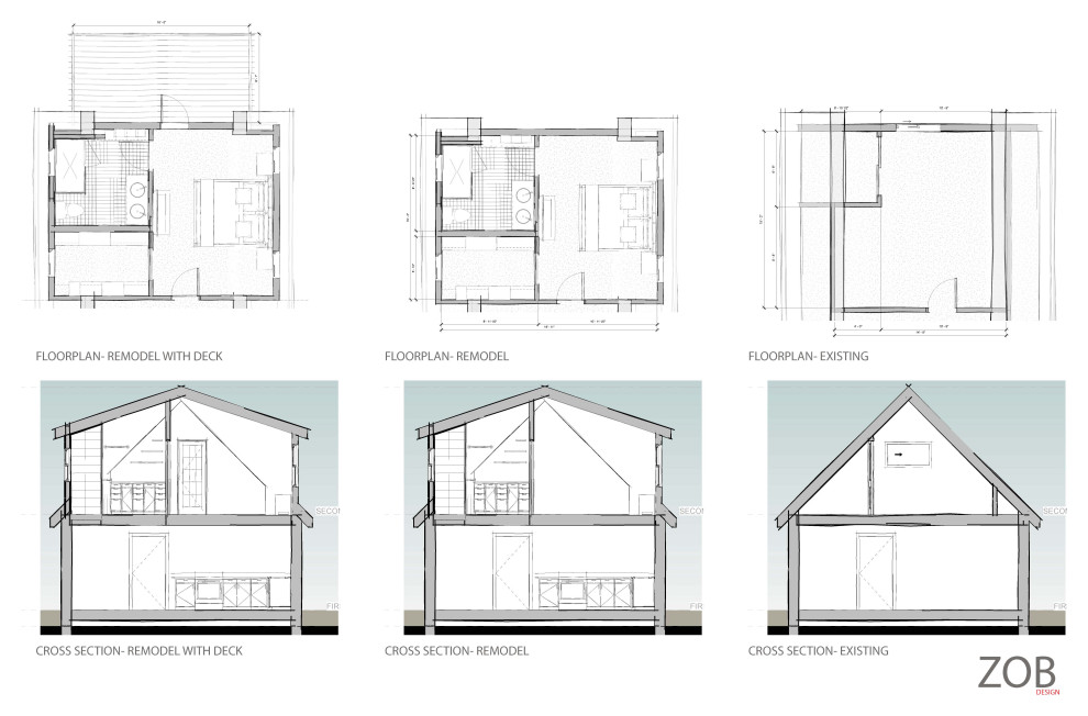 Example of a transitional home design design in Denver