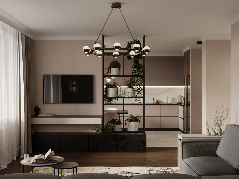 Дизайн проект 3-х комнатной квартиры "Зеленая роща"